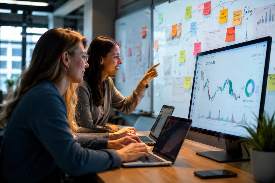 Fantasy stock market app development company strategy