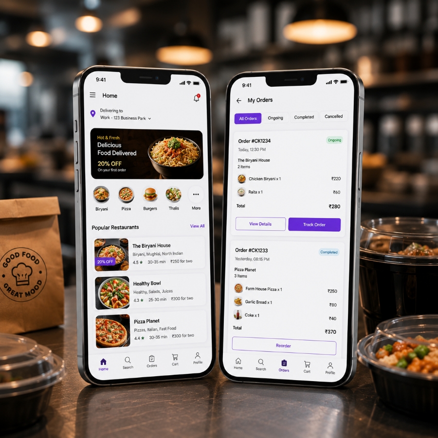 customer ordering app features for cloud kitchen software