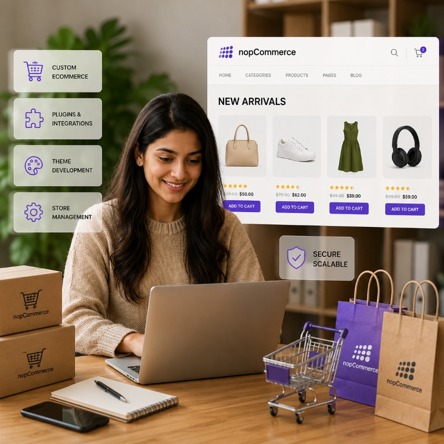 Custom nopCommerce development company for scalable stores