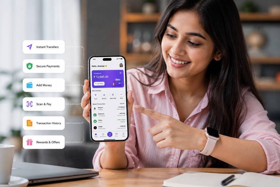 User app features for eWallet app development