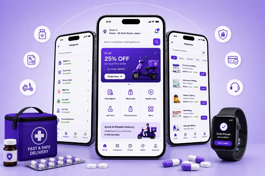 Customer features in medicine delivery app development