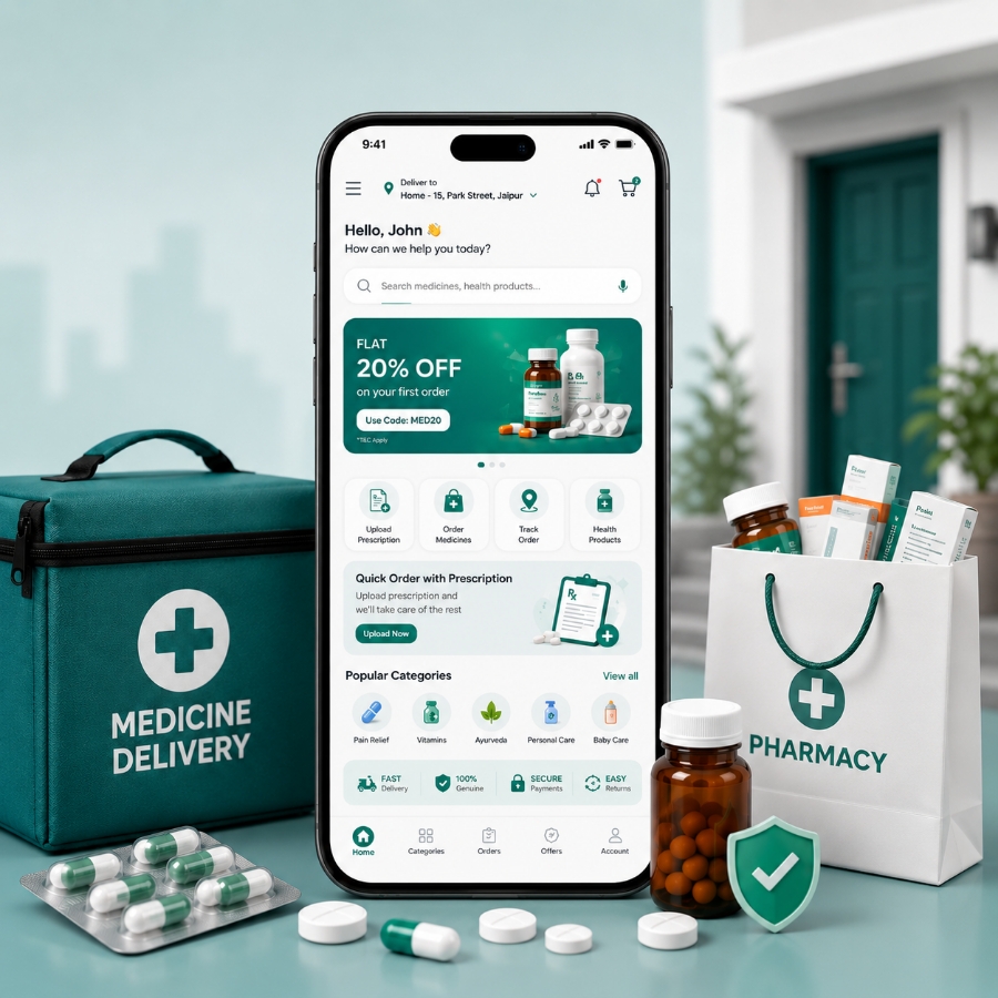 Medicine delivery app development company building ePharmacy apps