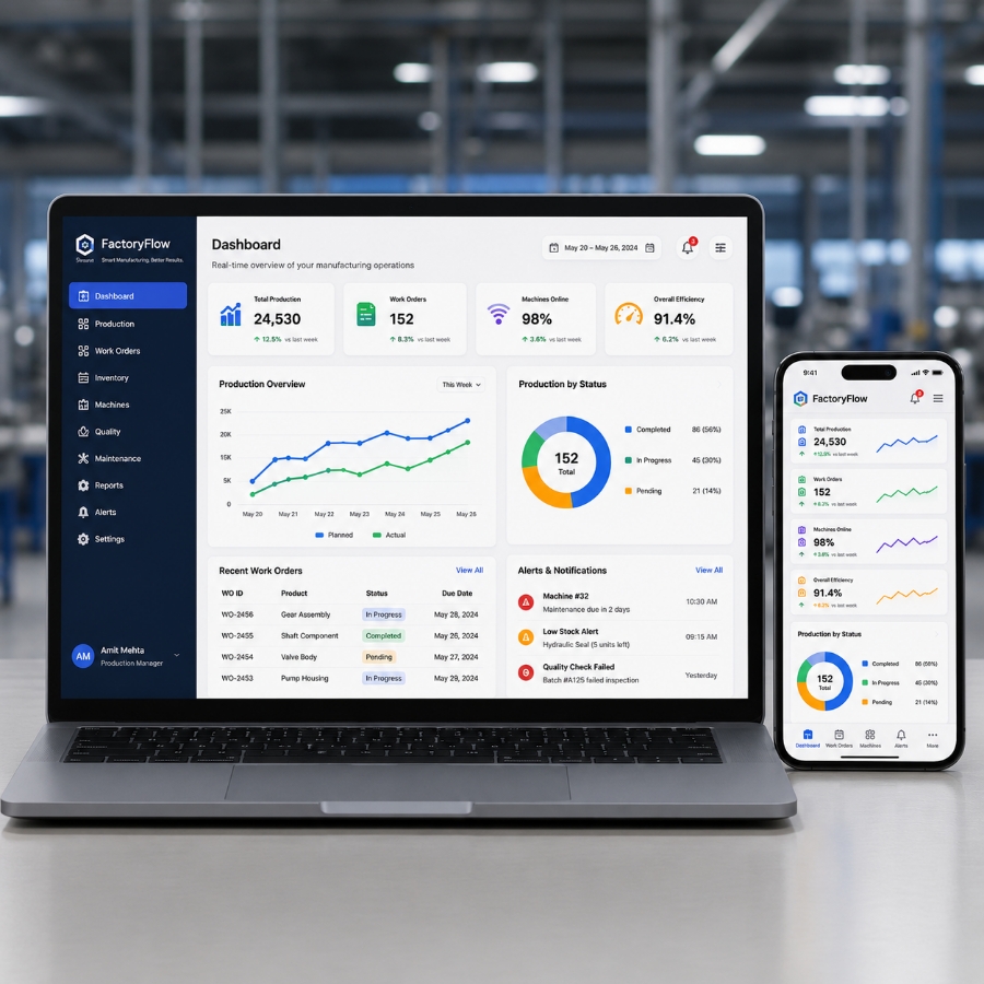 Custom manufacturing software development strategy