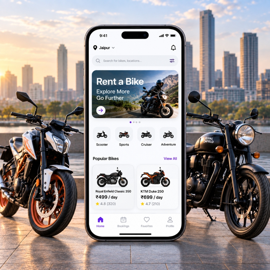 Bike rental app development