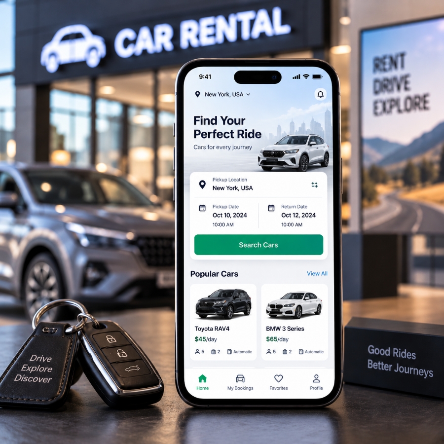 Car rental app development