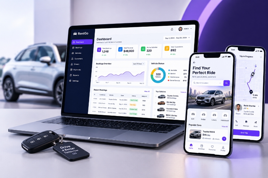car rental app project