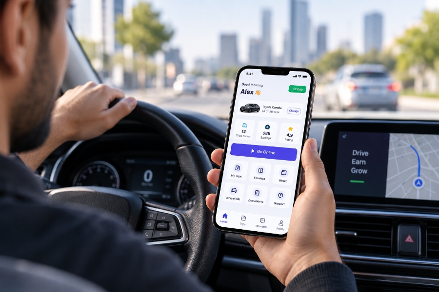 driver car rental app