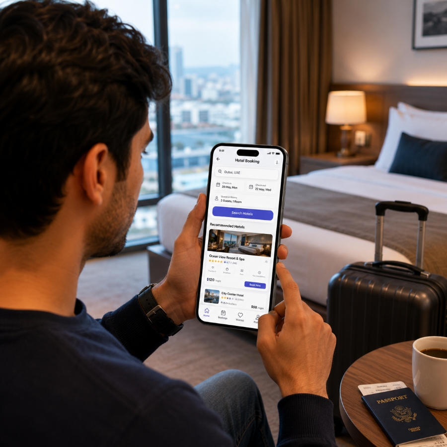 Hotel booking app development company that understands hospitality