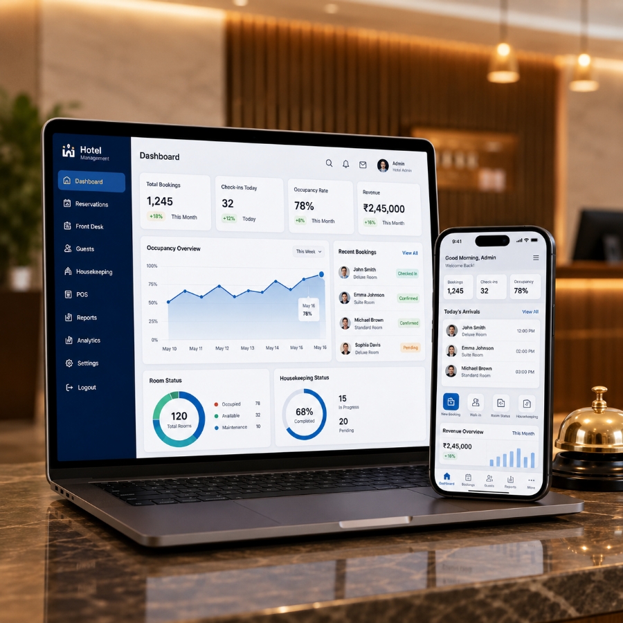 Hotel management software for hospitality operations