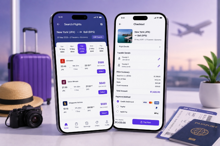 Custom online travel agency software development proposal