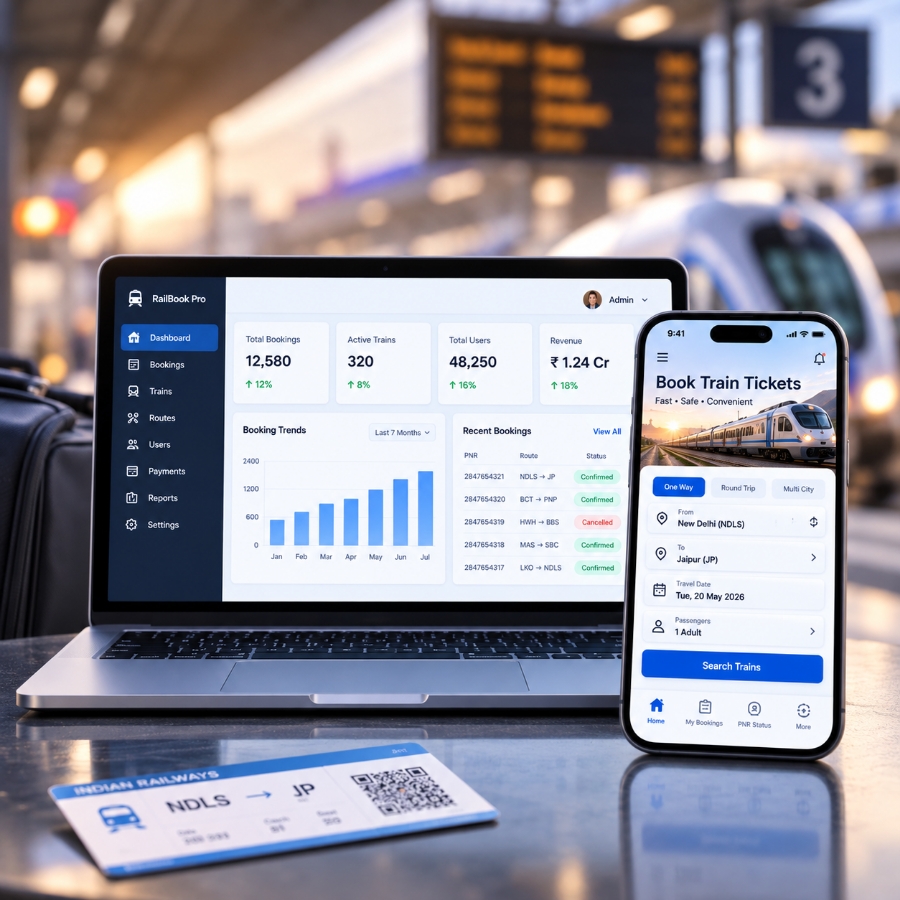 Train ticket booking app development Company