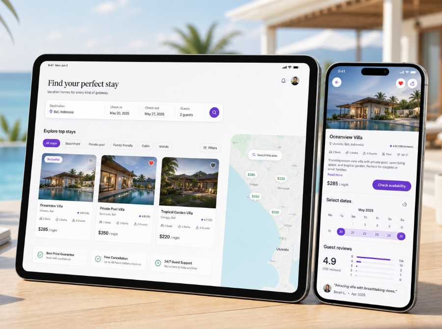 Guest app features for vacation rental app development