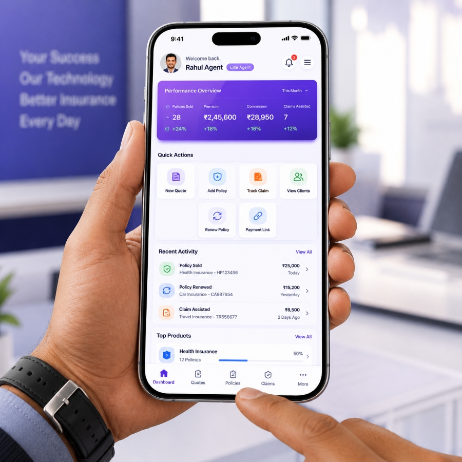 Insurance agent and broker portal development