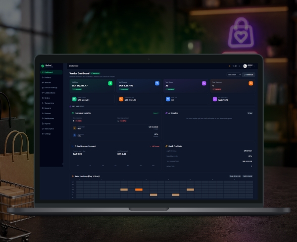 OkaReel vendor panel and commerce management features