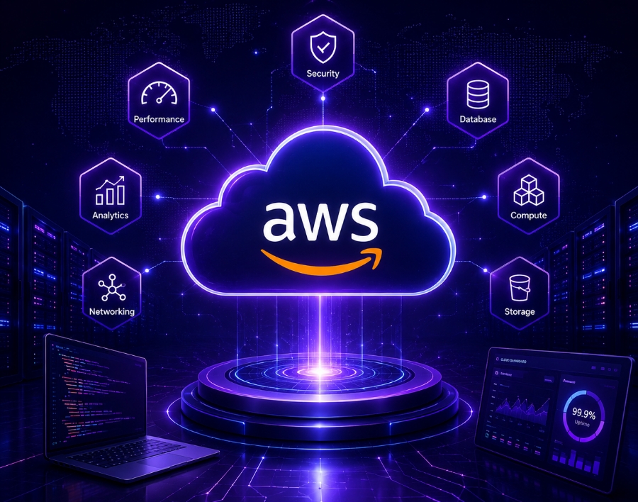AWS cloud consulting, modern UI design, and secure application development