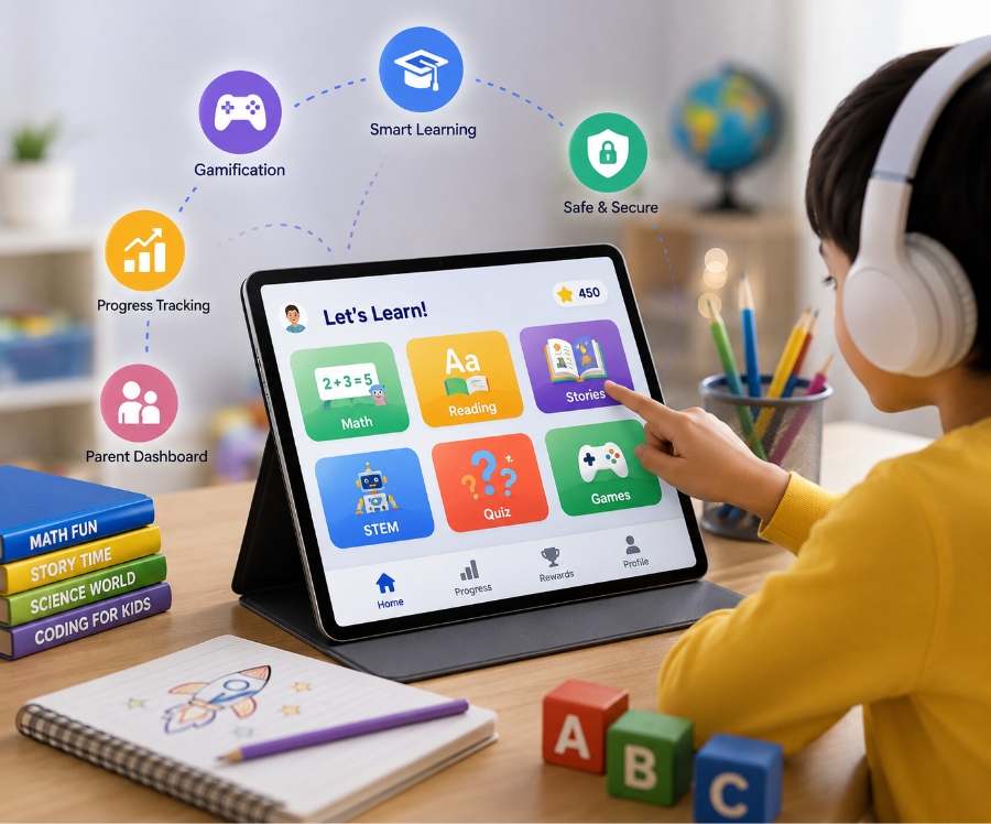 Custom kids learning app development consultation