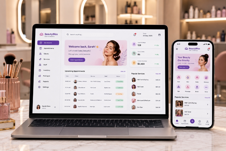 Custom salon app development roadmap for SEO marketing and launch