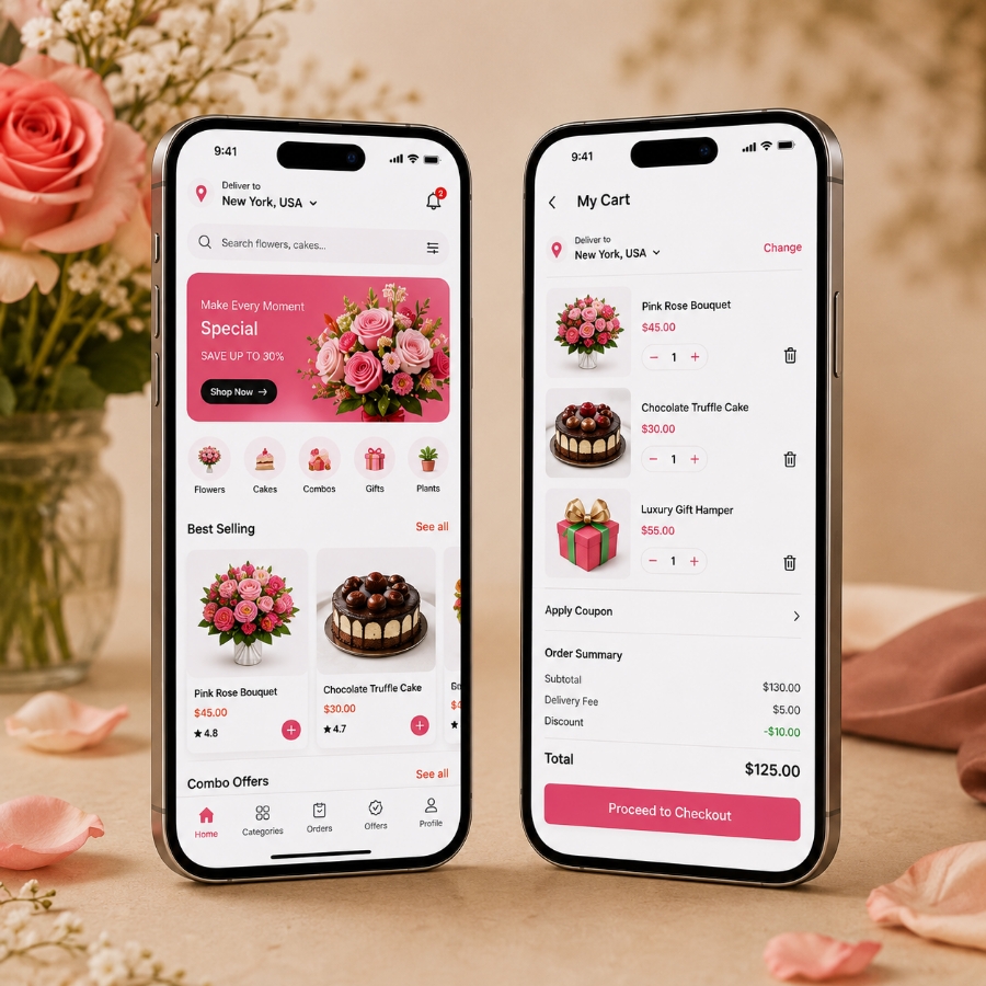 Flower cake and gift delivery app growth strategy