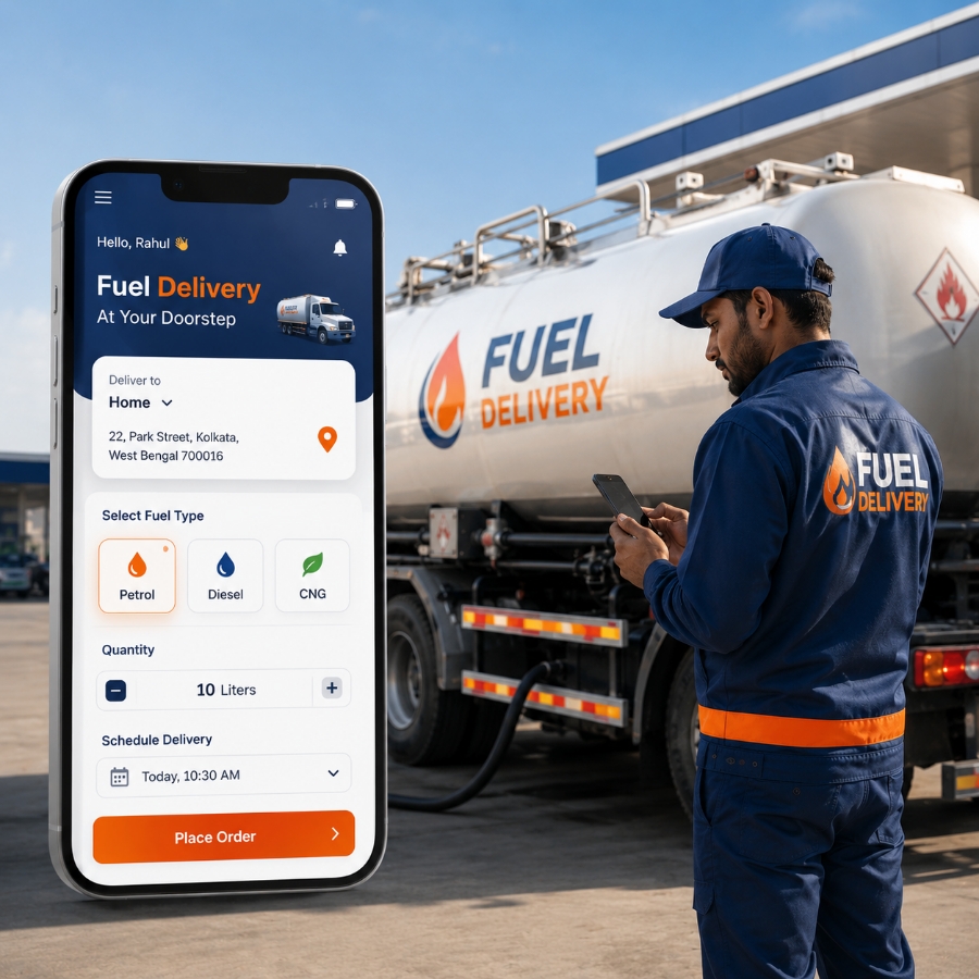 Fuel delivery app development with real-time dispatch dashboard