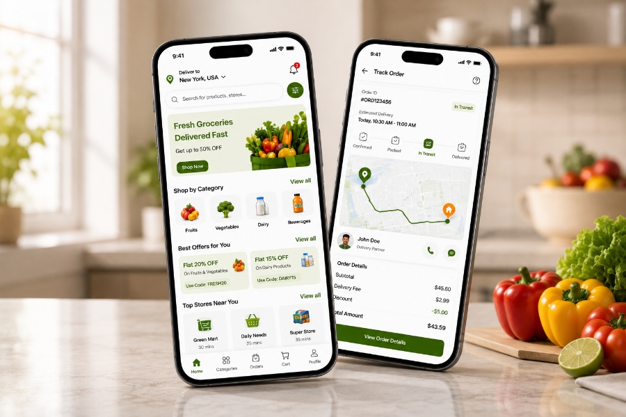 Grocery delivery management system