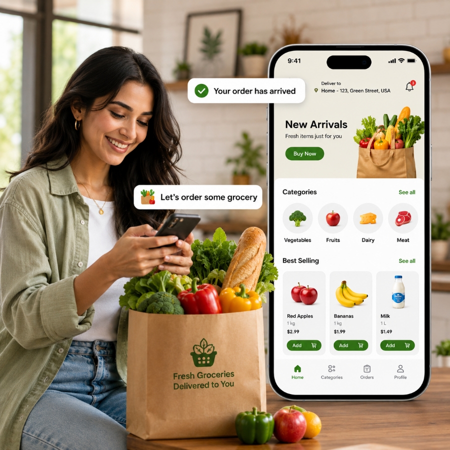 Online grocery app development strategy