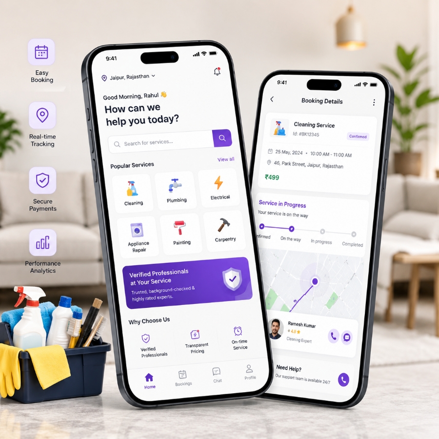 Custom on-demand home service app development strategy