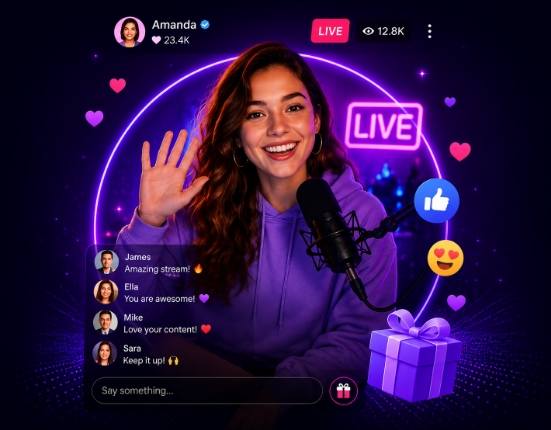 Live streaming analytics and platform dashboard