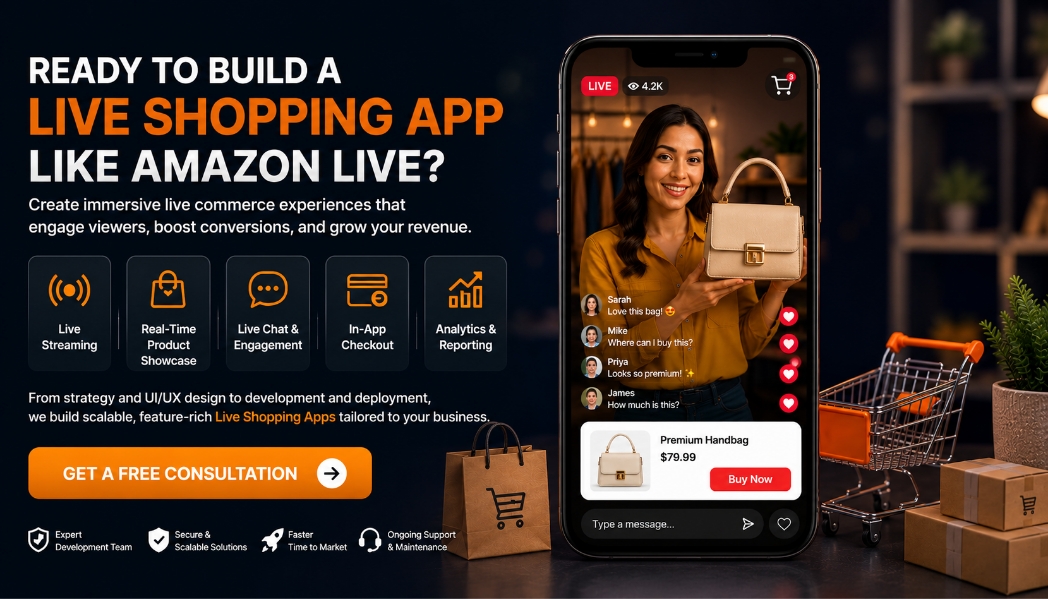 Live Shopping App Like Amazon Live