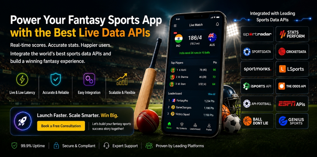 Top live data APIs for fantasy sports Top live data APIs for fantasy sports