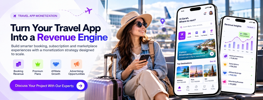 Travel App Monetization UI